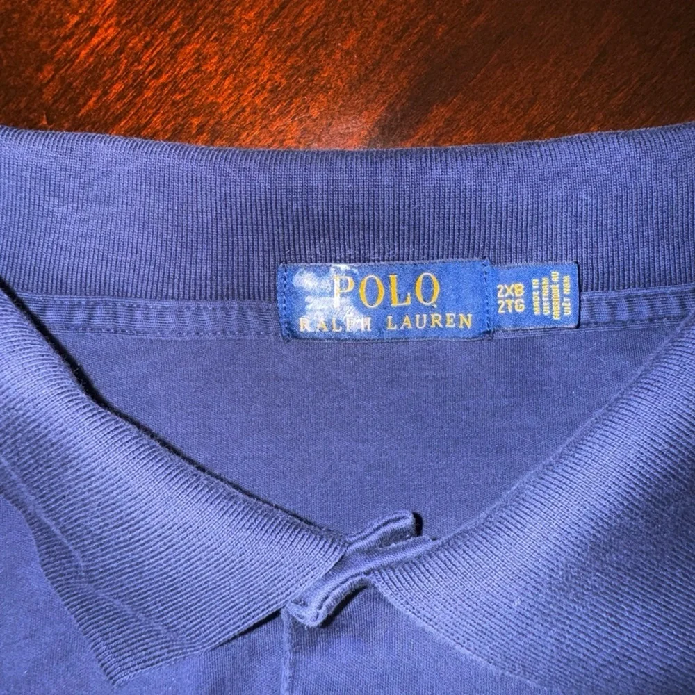 Polo Ralph Lauren Polo Shirt Men’s 2XB Navy Classic Fit Preppy Cotton